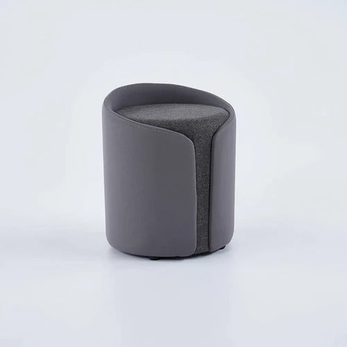 Anely Round Upholstered Ottoman Pouffe