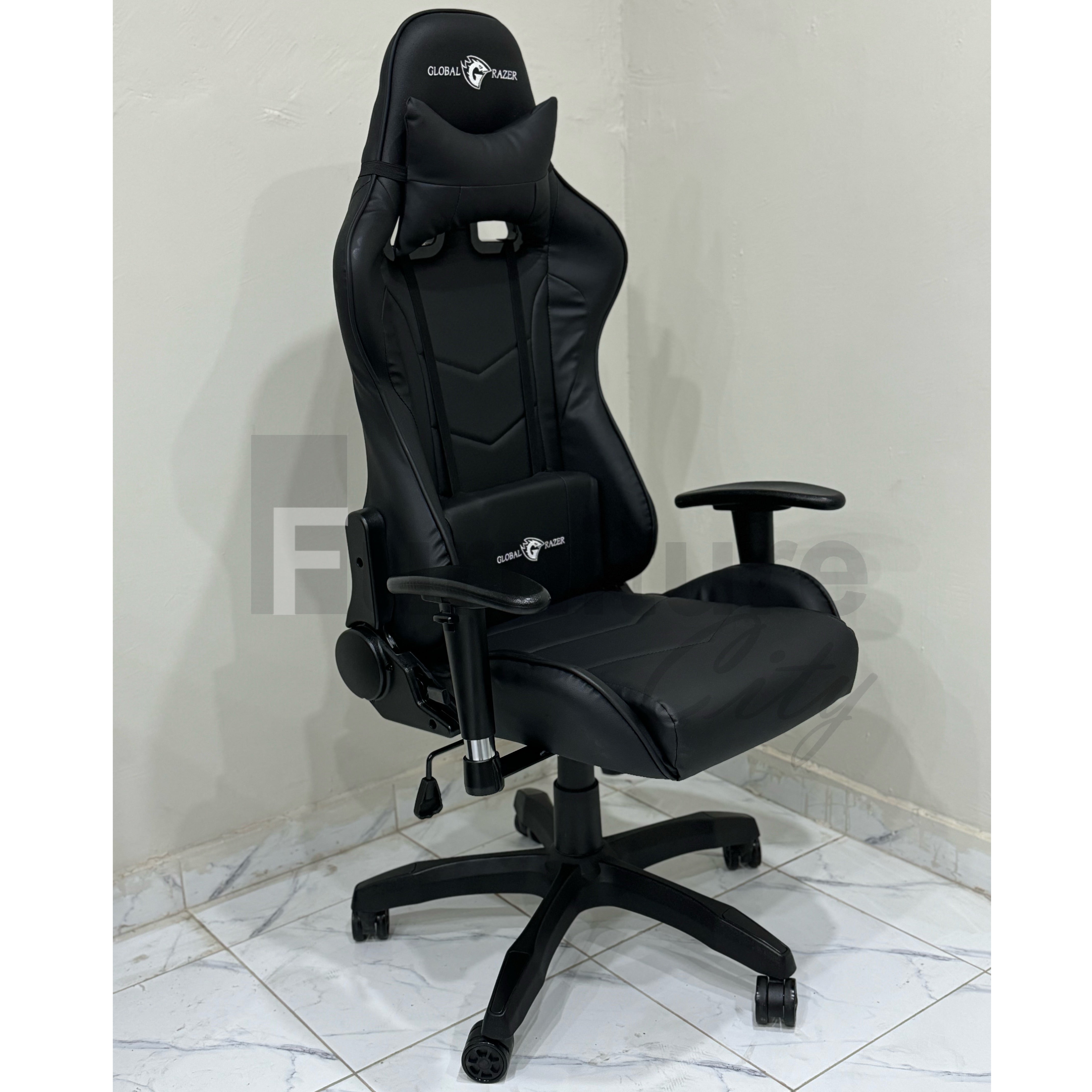 Global Razer Gaming Chair - Black