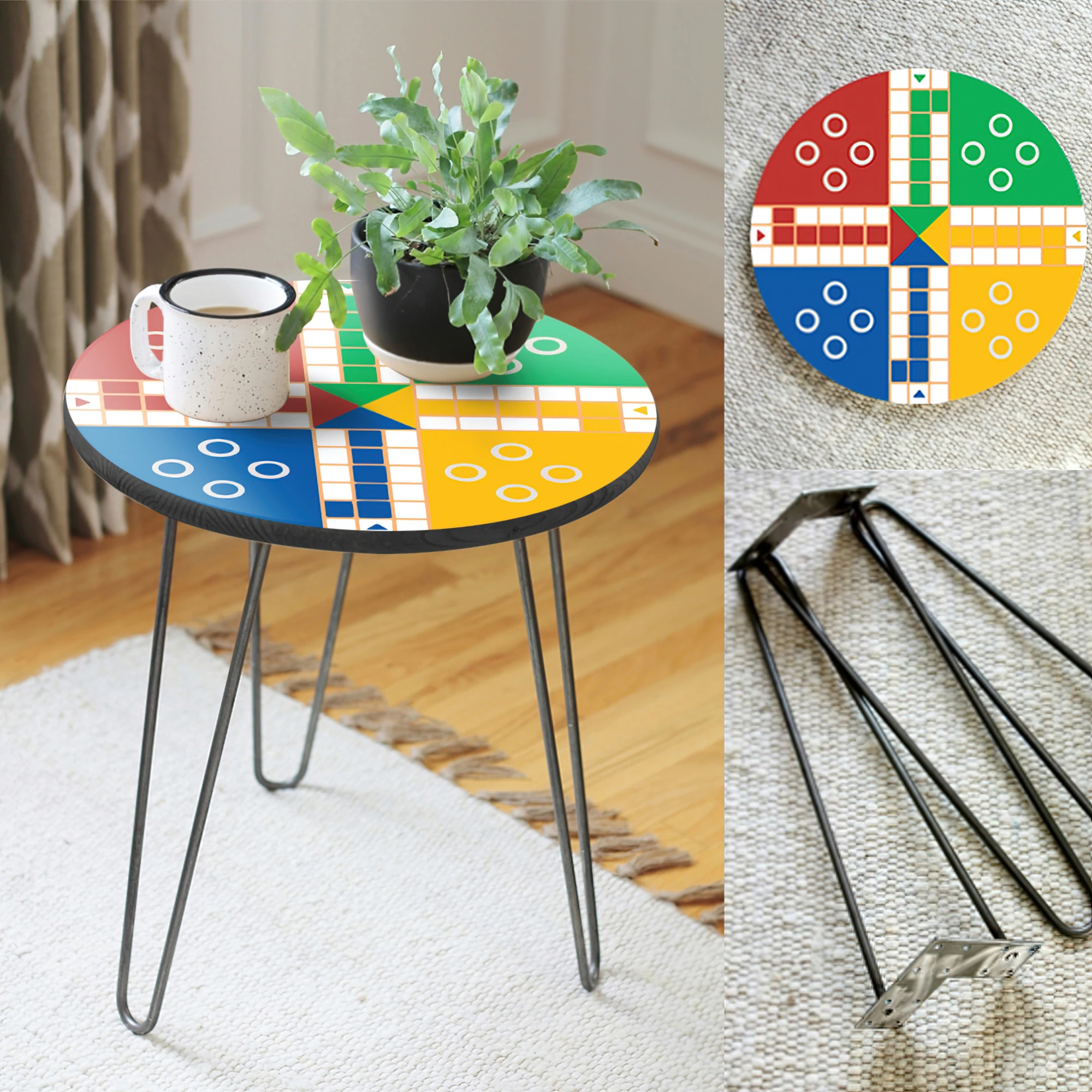 Ludo Hairpin End Table