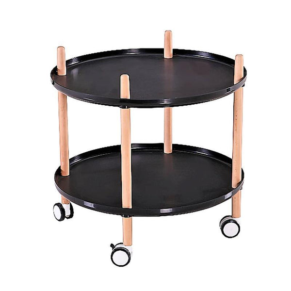 2-Tier Round Rolling Utility Cart - Furniture City (Lahore)