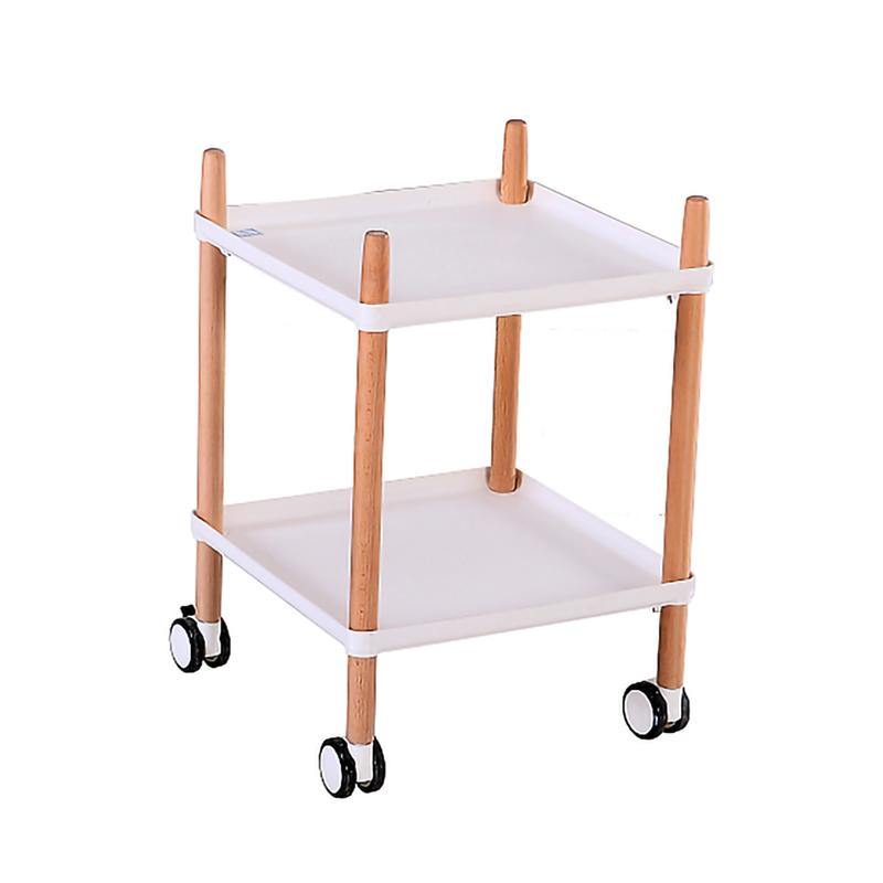2-Tier Square Rolling Utility Cart - Furniture City (Lahore)